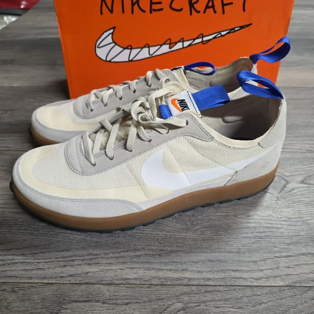 Nike x Tom Sachs General Purpose Cream Bone Size Mens 10 W 11.5 New DA6672-200